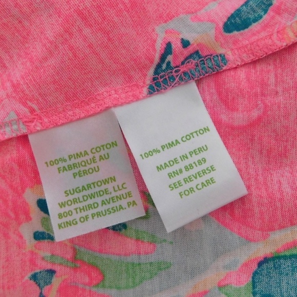 LILLY PULITZER Toucan Can Monterey Tank Top Dragonfruit Pink Summer X-Small - Picture 12 of 14